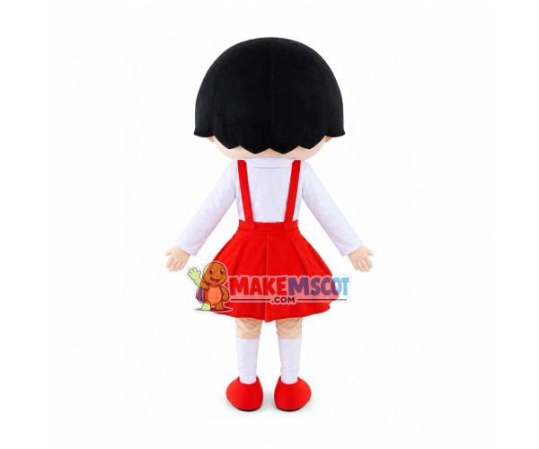 Optimistic Girl Chibi Maruko-chan Mascot Costume Optimistic Girl Chibi Maruko-chan Mascot Costume