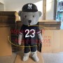 Adult Sports Grey Bear Mascot Costume