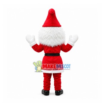 Gentle Santa Claus With Smile Mascot Costume Gentle Santa Claus With Smile Mascot Costume