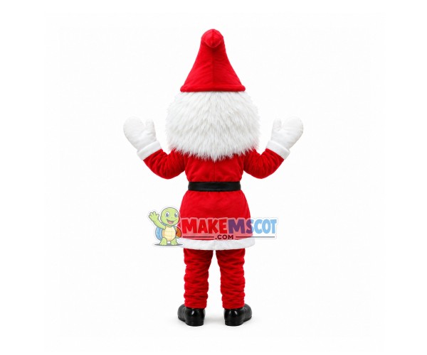 Gentle Santa Claus With Smile Mascot Costume Gentle Santa Claus With Smile Mascot Costume