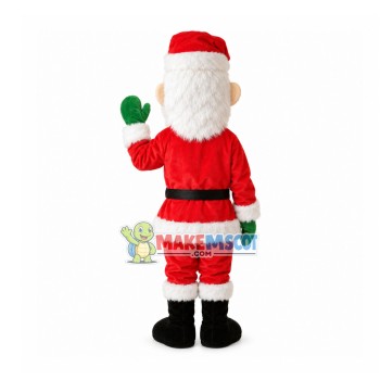 Long Faced Santa Claus Mascot Costume Long Faced Santa Claus Mascot Costume
