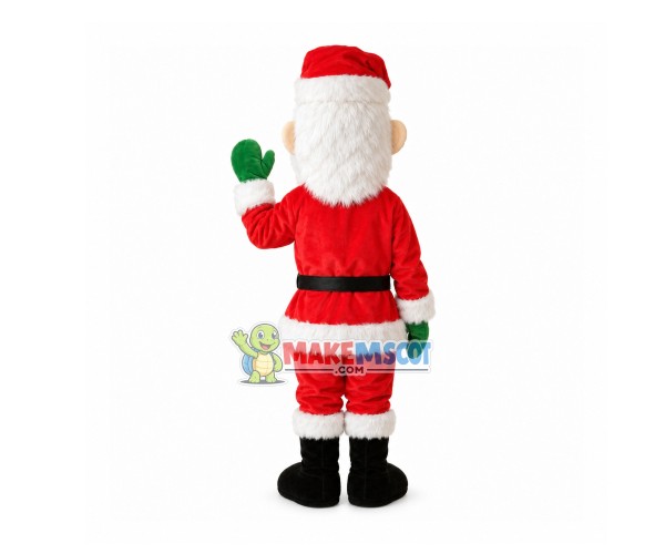 Long Faced Santa Claus Mascot Costume