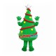Christmas Tree With Red Ribbon Mascot Costume Christmas Tree With Red Ribbon Mascot Costume