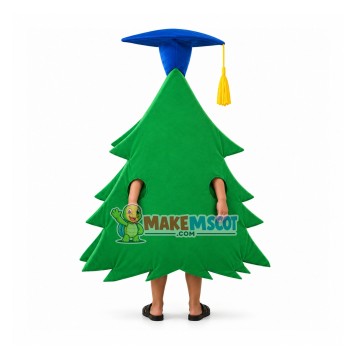 Christmas Cartoon Doctor Pine Tree Mascot Costume Christmas Cartoon Doctor Pine Tree Mascot Costume