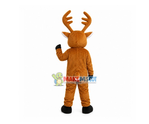 Lively Christmas Deer Mascot Costume Lively Christmas Deer Mascot Costume