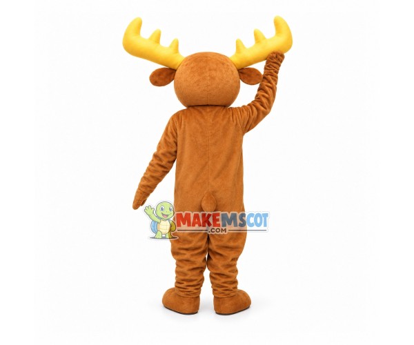 Adult Brown Moose Mascot Costume For Party Adult Brown Moose Mascot Costume For Party