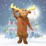 Adult Brown Moose Mascot Costume For Party