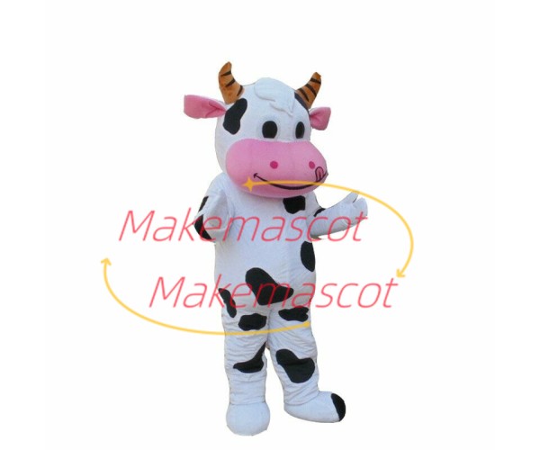 Lifesome Cow of The Farm Mascot Costume Lifesome Cow of The Farm Mascot Costume