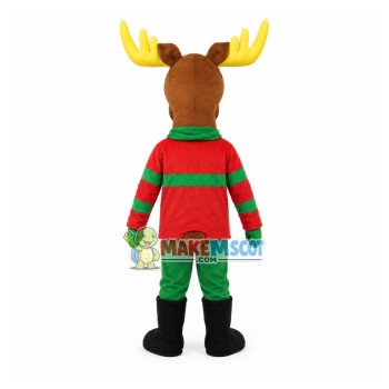 Warm Reindeer Mascot Costume for Christmas Party