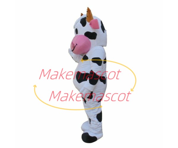 Lifesome Cow of The Farm Mascot Costume Lifesome Cow of The Farm Mascot Costume