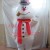 Adult Cartoon Snowman With Pipe Mascot Costume