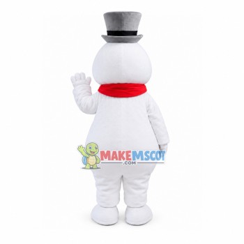 Adult Cartoon Snowman With Pipe Mascot Costume Adult Cartoon Snowman With Pipe Mascot Costume