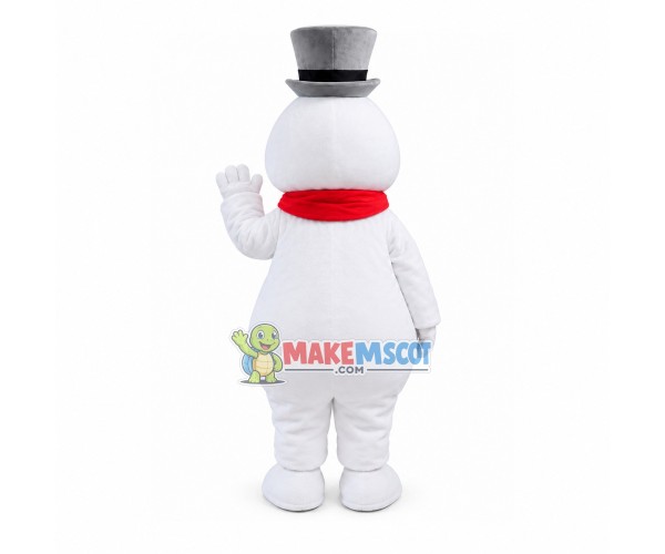 Adult Cartoon Snowman With Pipe Mascot Costume Adult Cartoon Snowman With Pipe Mascot Costume