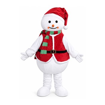 Lovely Warm Snowman of Christmas Mascot Costume