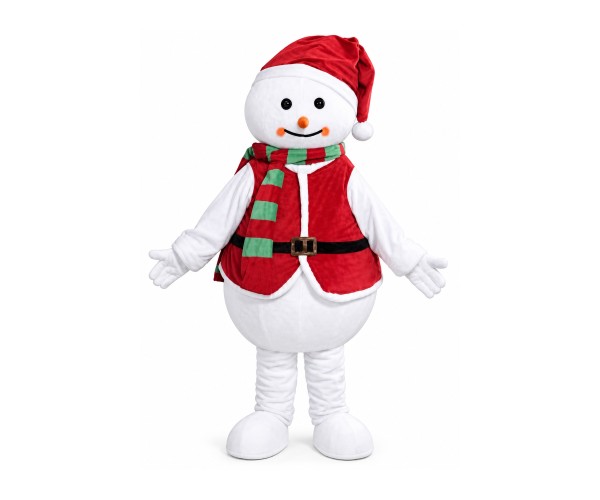 Lovely Warm Snowman of Christmas Mascot Costume Lovely Warm Snowman of Christmas Mascot Costume
