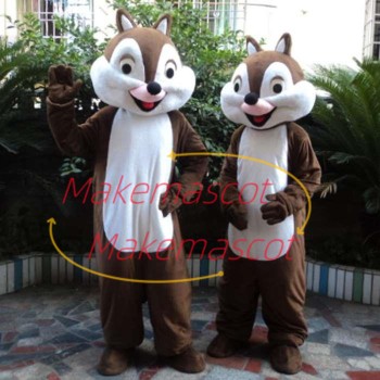 Free Squirrel Couple With Happy Life Mascot Costume