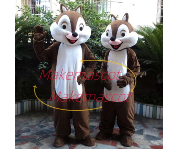 Free Squirrel Couple With Happy Life Mascot Costume Free Squirrel Couple With Happy Life Mascot Costume