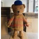 Plush Brown Bear In The Tooling Jumpsuit Mascot Costume Plush Brown Bear In The Tooling Jumpsuit Mascot Costume