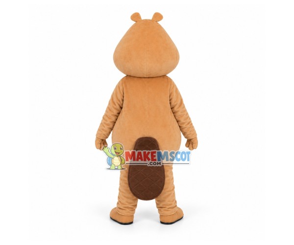 Groundhog With Protruding Front Teeth Mascot Costume Groundhog With Protruding Front Teeth Mascot Costume