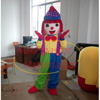 Red-haired Clown of Celebration Mascot Costume