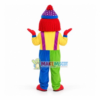 Red-haired Clown of Celebration Mascot Costume Red-haired Clown of Celebration Mascot Costume