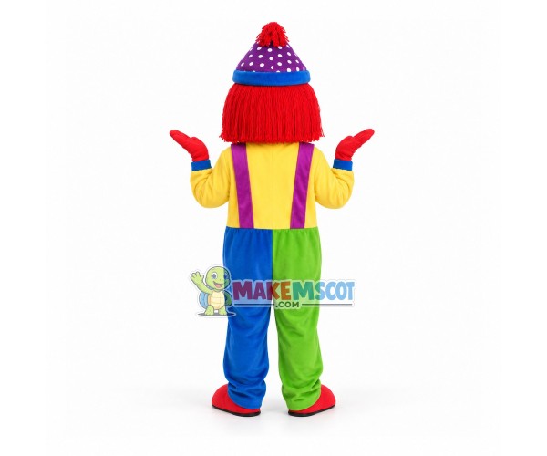 Red-haired Clown of Celebration Mascot Costume Red-haired Clown of Celebration Mascot Costume