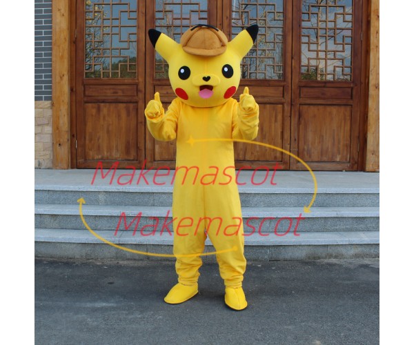 Careful Detective Pikachu Mascot Costume