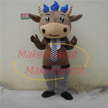 Manager Brown Cattle Mascot Costume