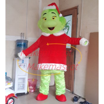 Bright Christmas Dragon Mascot Plush Costume Bright Christmas Dragon Mascot Plush Costume