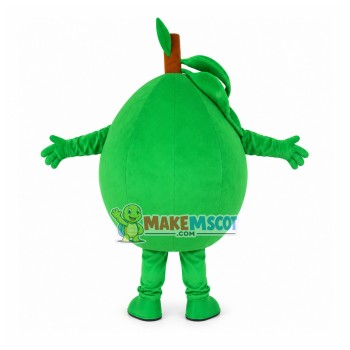 Fresh Green Lemon Cartoon Mascot Costume