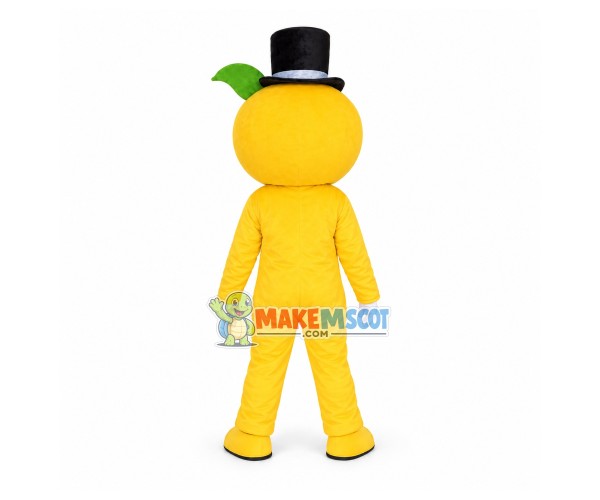 Shiny Eyed Cartoon Orange Doll Mascot Costume Shiny Eyed Cartoon Orange Doll Mascot Costume