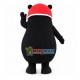 Kumamoto Wearing Warm Wind Cap Mascot Costume Kumamoto Wearing Warm Wind Cap Mascot Costume