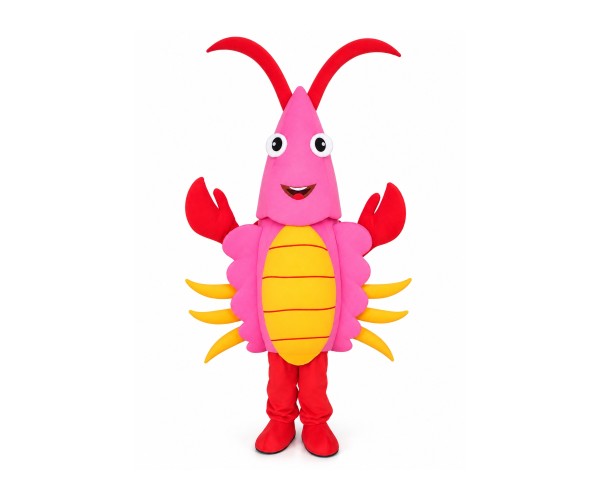 Bright Color Crayfish Mascot Adult Costume