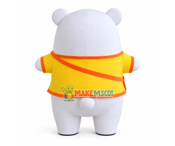 So Cute Chubby Little Polar Bear Mascot Costume So Cute Chubby Little Polar Bear Mascot Costume