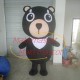 Black Naive Bib Bear Mascot Costume Black Naive Bib Bear Mascot Costume