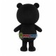 Black Naive Bib Bear Mascot Costume Black Naive Bib Bear Mascot Costume