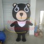 Black Naive Bib Bear Mascot Costume