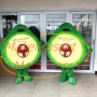 Funny Cartoon Half Avocado Mascot Costume