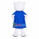 Brave Super Hero White Bear Mascot Costume Brave Super Hero White Bear Mascot Costume