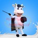 Performing Magician Cow Mascot Costume Performing Magician Cow Mascot Costume