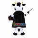 Performing Magician Cow Mascot Costume Performing Magician Cow Mascot Costume