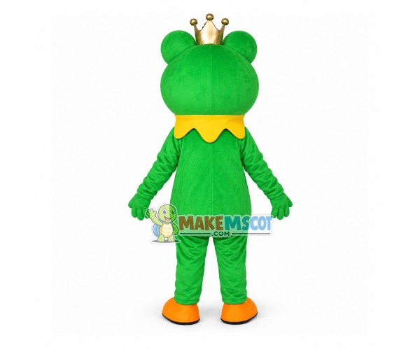 Confident Frog Prince Adult Mascot Costume Confident Frog Prince Adult Mascot Costume
