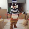 Thief Squirrel Wearing the Blindfold Mascot Costume