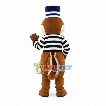 Thief Squirrel Wearing the Blindfold Mascot Costume Thief Squirrel Wearing the Blindfold Mascot Costume