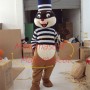 Thief Squirrel Wearing the Blindfold Mascot Costume