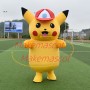 Evolution of Pikachu Mascot Costume With Cap