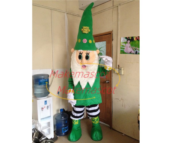 Special Version Of Green Santa Claus Mascot Costume Special Version Of Green Santa Claus Mascot Costume