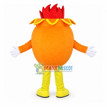 Cartoon Orange Pomegranate Mascot Costume Cartoon Orange Pomegranate Mascot Costume