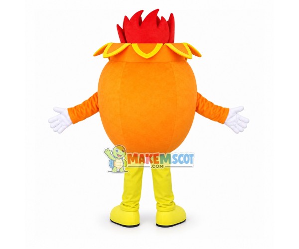 Cartoon Orange Pomegranate Mascot Costume Cartoon Orange Pomegranate Mascot Costume