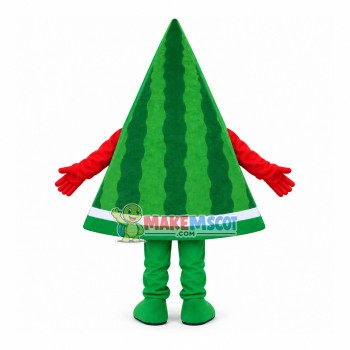 Slice of Sweet Red Watermelon Mascot Costume Slice of Sweet Red Watermelon Mascot Costume
